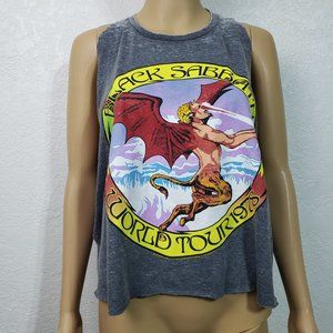 Black Sabbath World Tour 1978 Graphic Retro Cut Off Muscle Tank Top